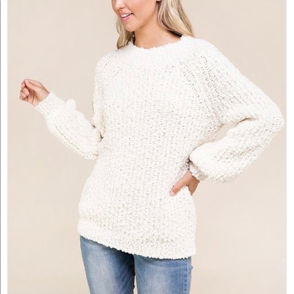 Last 3 • Ivory Raglan Sleeve Sweater - Picture 3 of 8